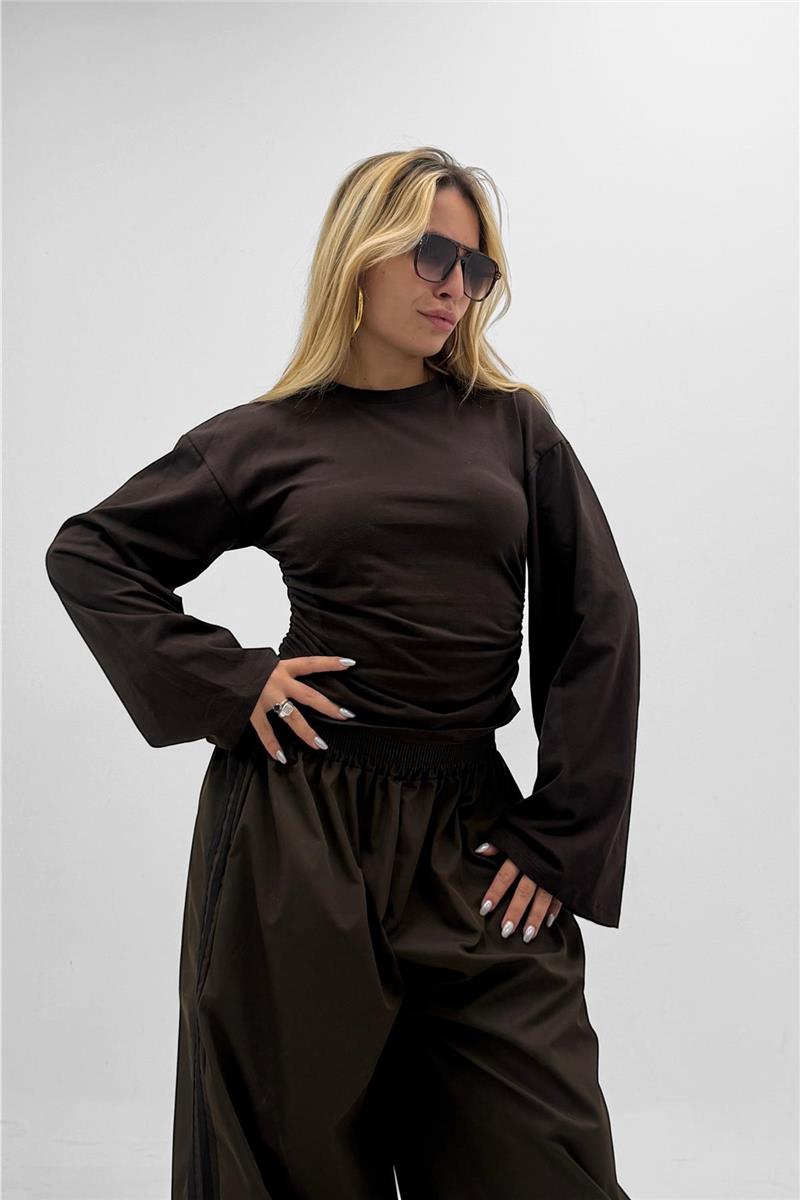 maglia con drappeggi laterali roma